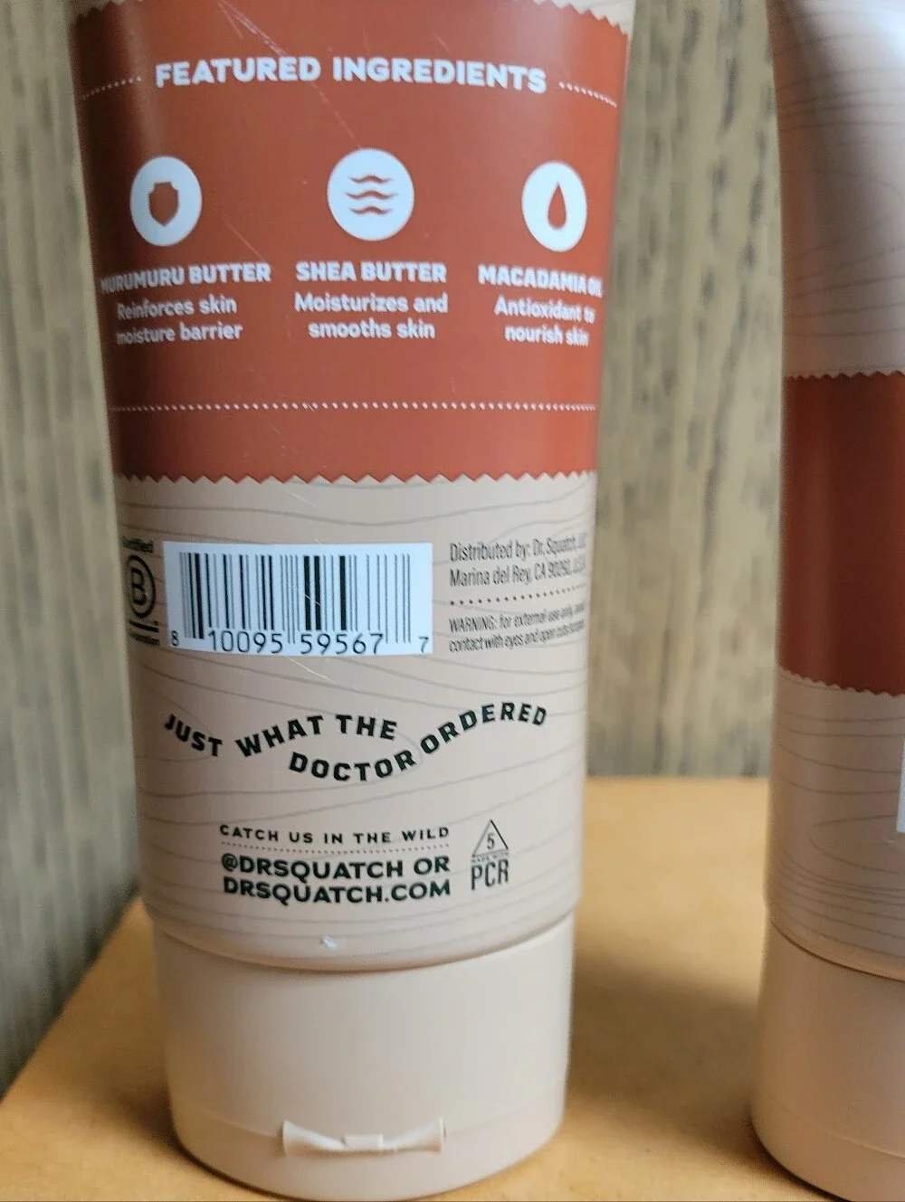 DR SQUATCH WOOD BARREL BOURBON Easy Glide Shave Butter & Anti-Chafing Deodorant